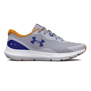 NEW (7) Under Armour Sneakers Grey Orange Blue UA BGS Surge 3